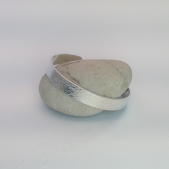 Heavy Unisex Hammered Cuff Bracelet