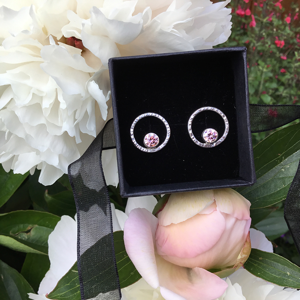 Stud Earrings With Swarovski Zirconia Pure Brilliance Cut Stones