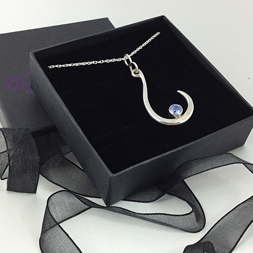 Makau Inspired Sterling Silver Fish Hook Necklace