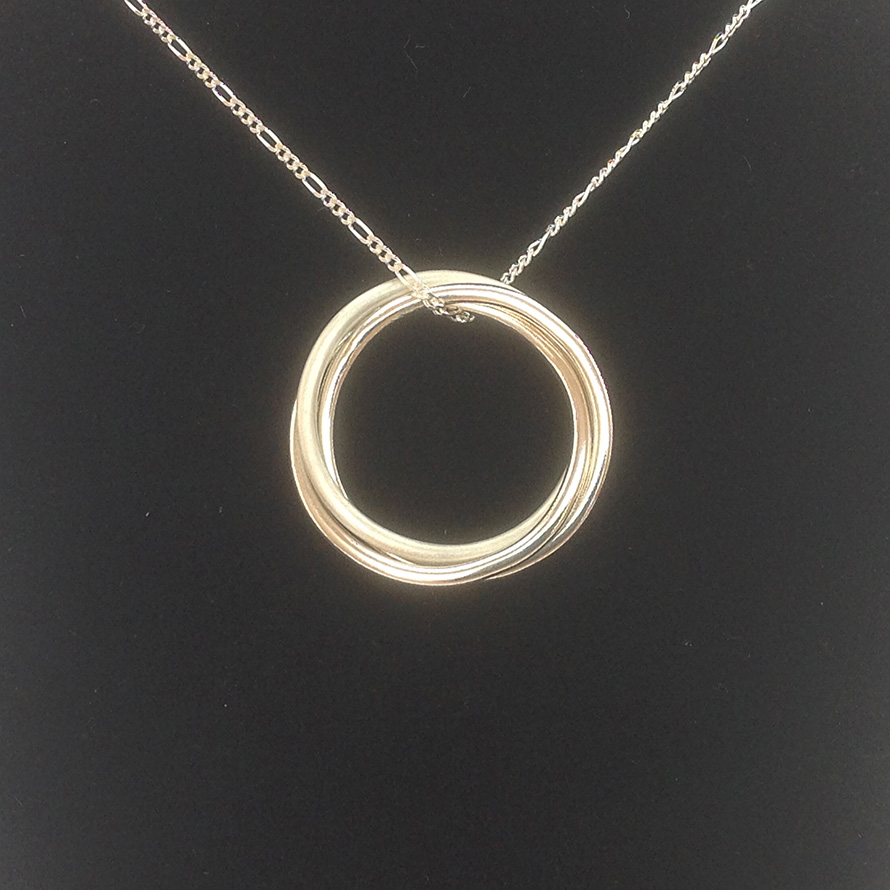 Russian Wedding Ring Necklace 